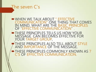 Communication Skils 7c | PPT
