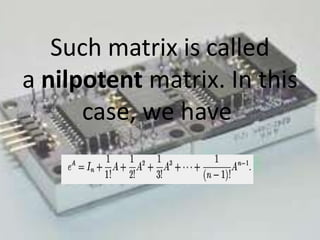 Matrix Exponential | PPTX