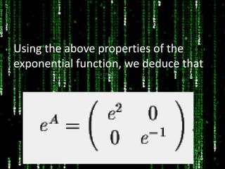 Matrix Exponential | PPTX
