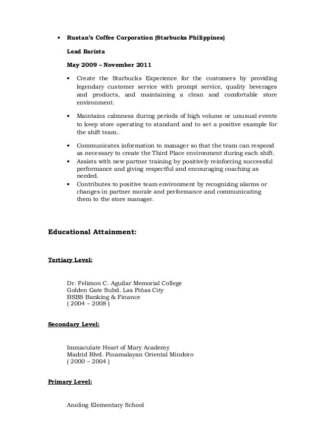 help formulating a thesis how to end a community service starbucks resume