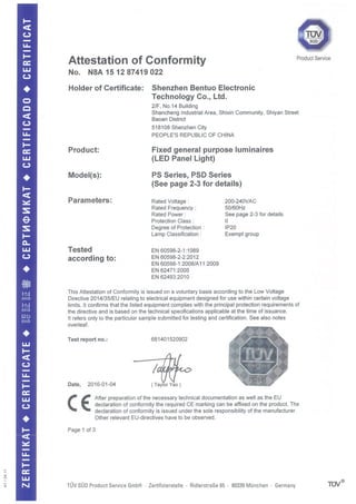 2.CE-LVD Certificate