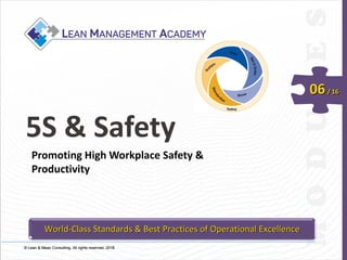 © Lean & Mean Consulting. All rights reserved. 2015© Lean & Mean Consulting. All rights reserved. 2016
06/ 16
5S & Safety
Promoting High Workplace Safety &
Productivity
World-Class Standards & Best Practices of Operational Excellence
 