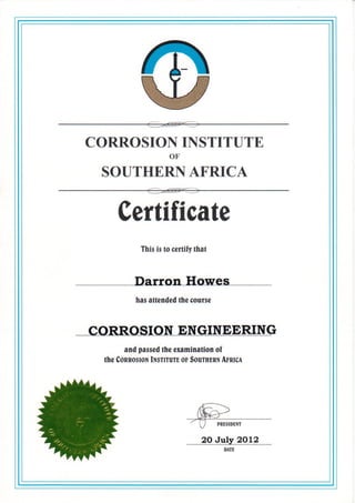 corrosion engineer cert