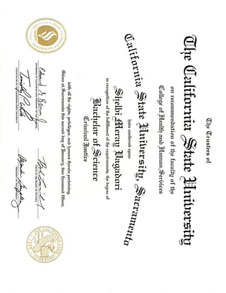 CSUS Diploma 