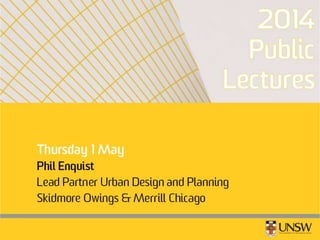 2014 Utzon lecture Series: An Ageing City: Are We Prepared? by Professor Bruce Judd