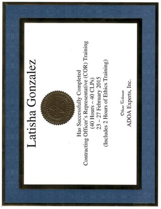 COR II Certification