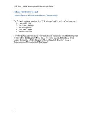 Real Time Robot Control System Software Description_3 | PDF