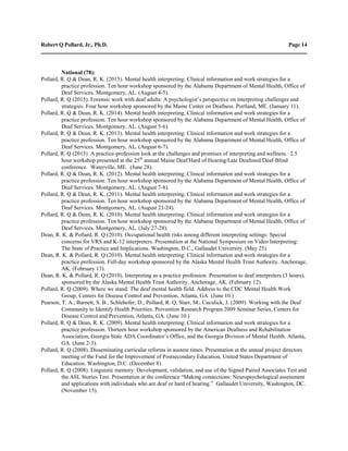 Pollard CV (10-28-15) | PDF