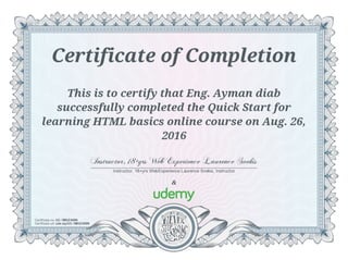 Quick Start for learning HTML basics