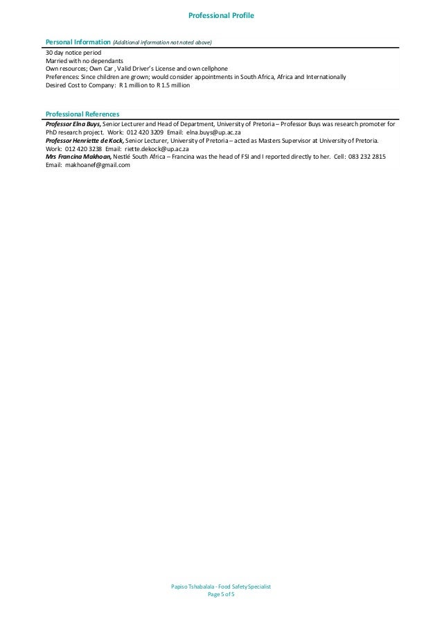 food safety specialist