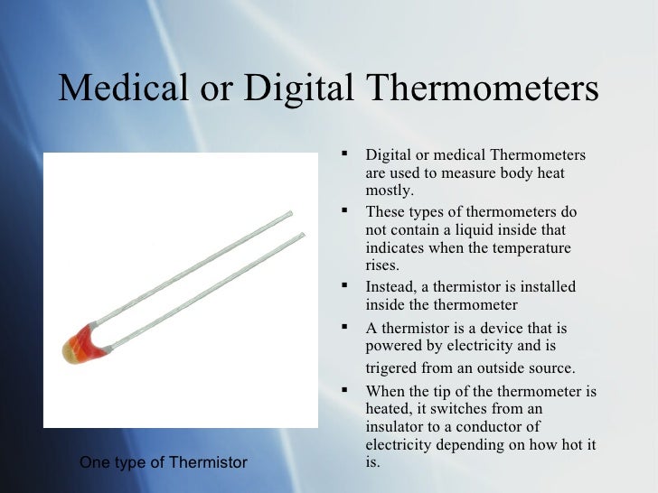 What are the different types of thermometers?