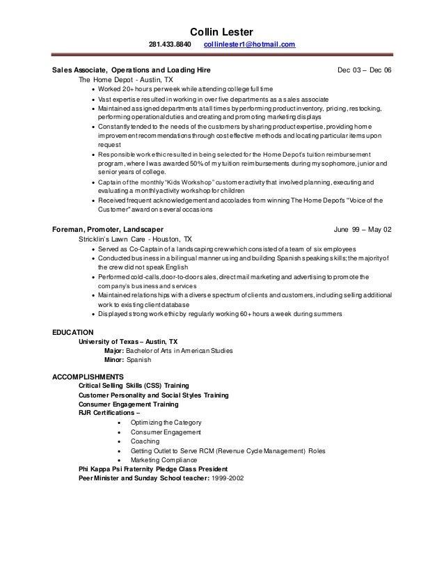 collin lester resume