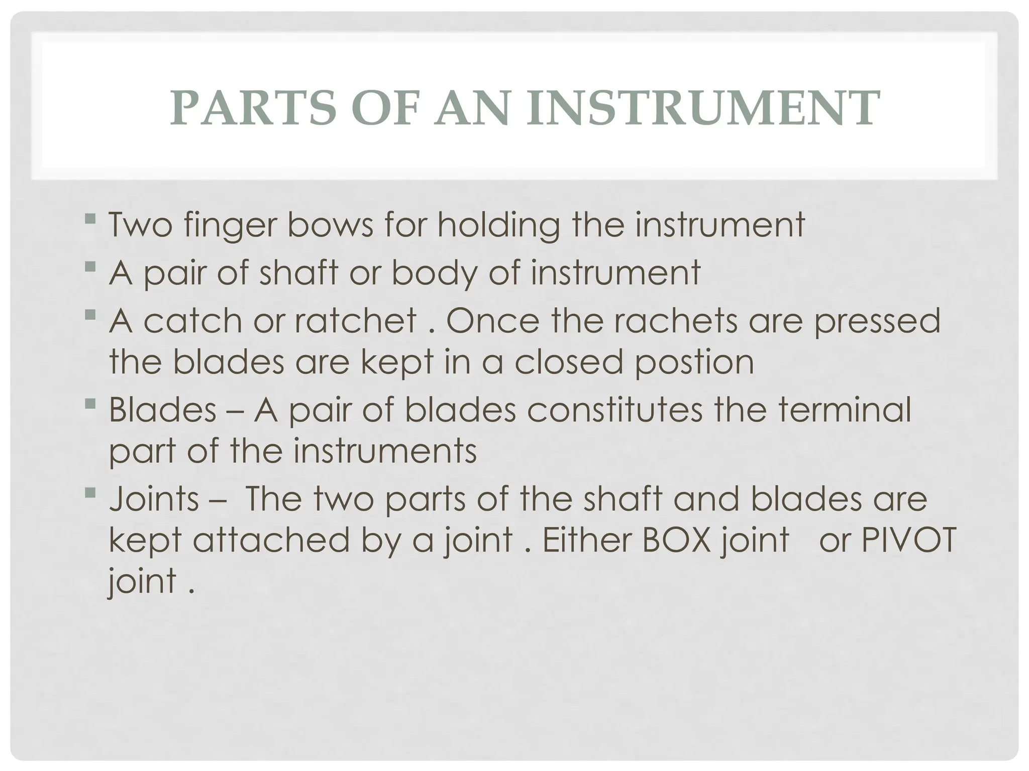 Joint Instruments Orthopedics Instruments , Viva voce mbbs | PPTX