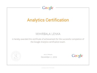 Google-analytics- Certification
