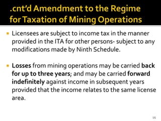 Ita Modification MINING ACT - REGULATORY FRAMEWORK | PDF