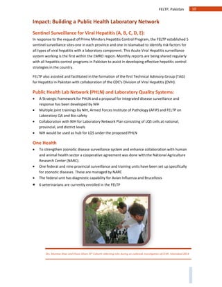 FELTP Pakistan Impact report FINAL | PDF