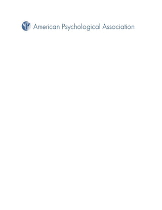 Dirk Starz - American Psychological Association (APA)