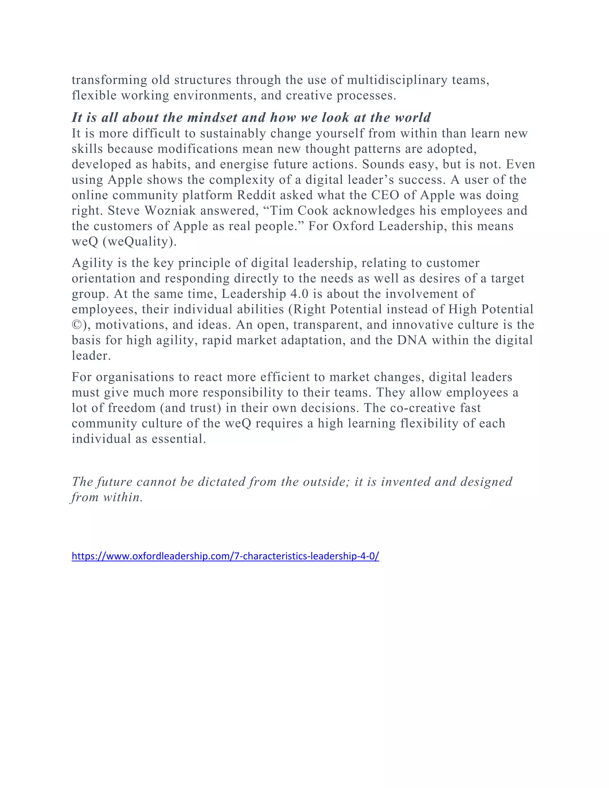 7 Characteristics Of Leadership 7 Characteristics Of Leadership