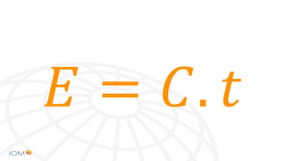 𝐸 = 𝐶. 𝑡
 