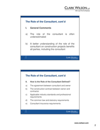 Understanding The Role Of The Consultant