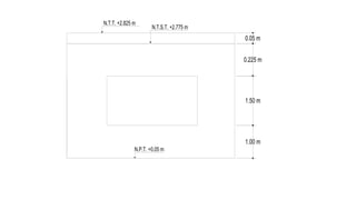 N.P.T. +0.05 m
N.T.T. +2.825 m
N.T.S.T. +2.775 m
1.00 m
1.50 m
0.225 m
0.05 m
 