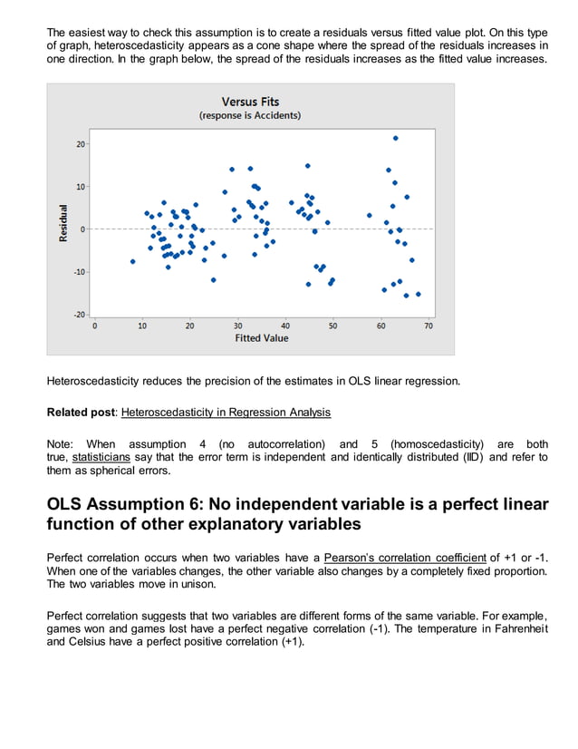 Assumption Of Ordinary Least Squares 7 classical assumptions of ordinary least squares