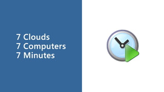 7 Clouds, 7 Computers, 7 Minutes