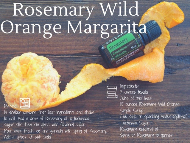 Cocktails with essential oils