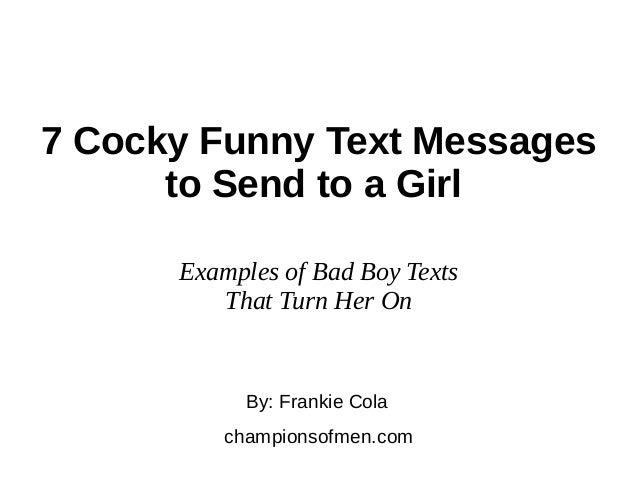To girl on send turn to her a text How To