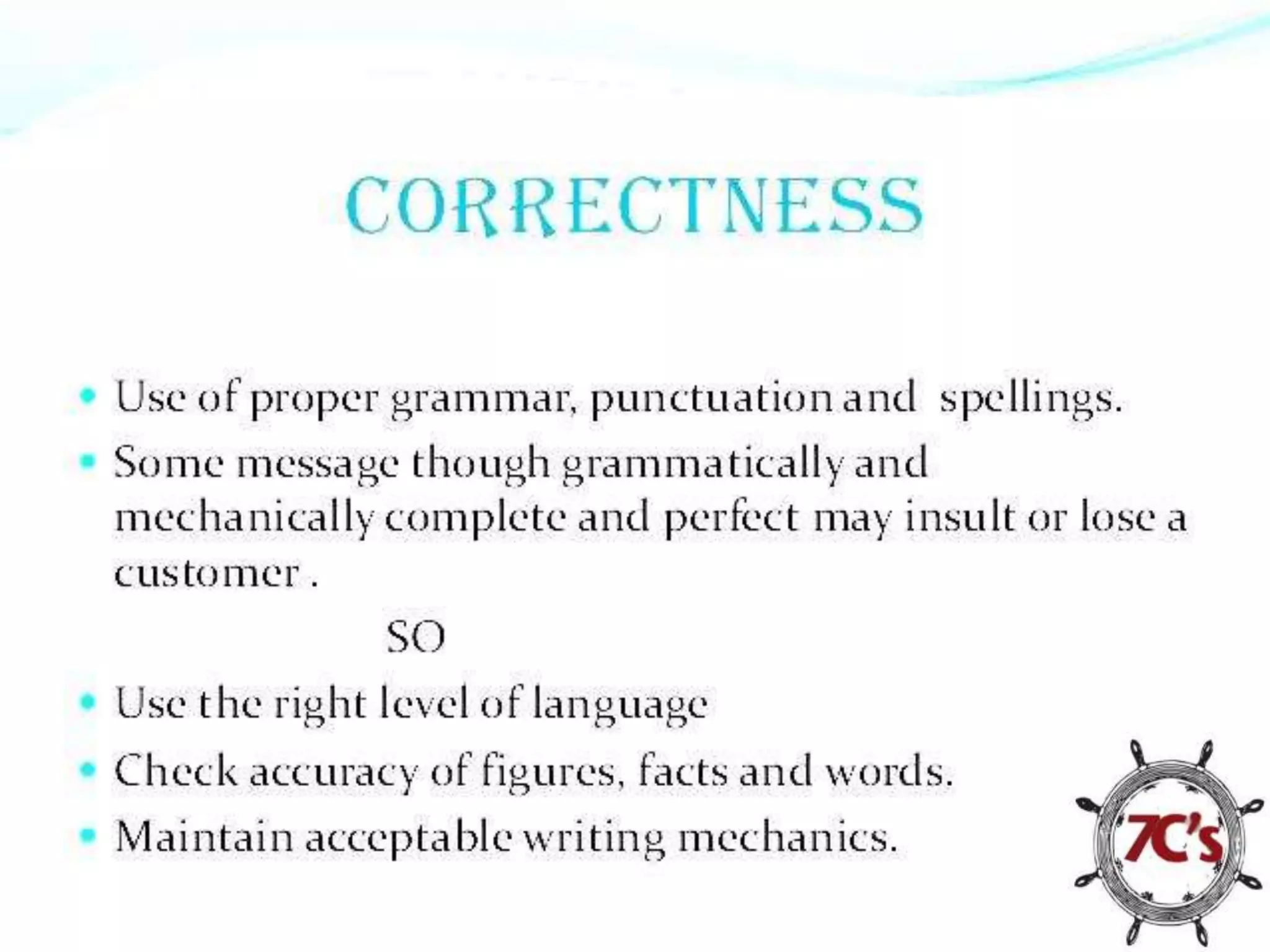 7c's of communication | PPTX