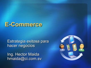 E-Commerce Estrategia exitosa para hacer negocios Ing. Hector Maida [email_address] 