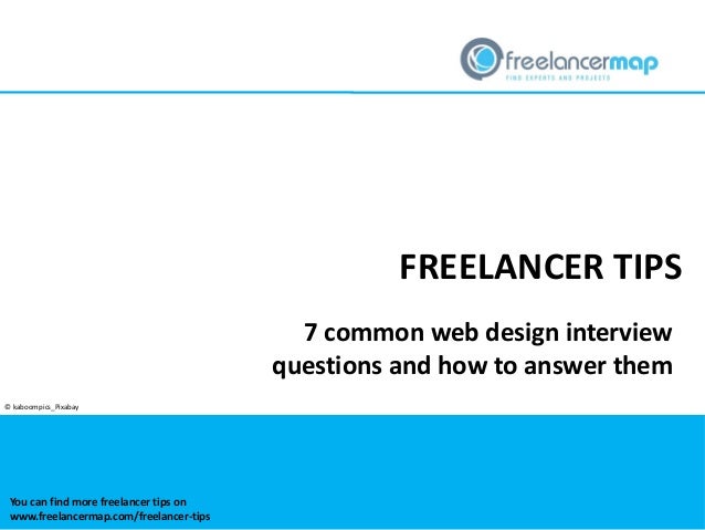 7 common web design interview questions web designer interview questions