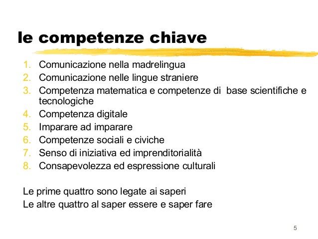 Le competenze relazionali nel curricolo d'istituto