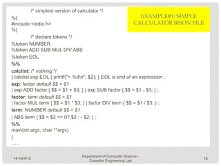 Editor Compilation Repost Calculation 7 compiler lab | PPTX