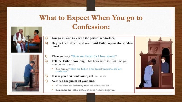 What to say in confession What to say in confession