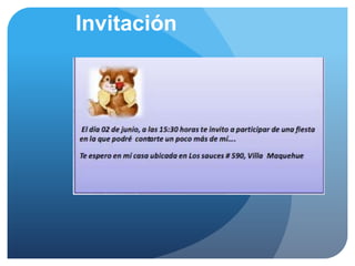 Invitación
 