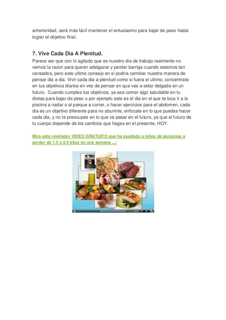 Lo mas recomendado para bajar de peso
