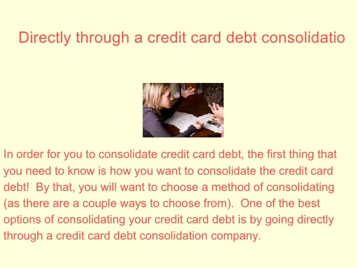 Consolidate Credit Card Debt for Your Future!