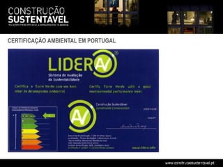 CERTIFICAÇÃO AMBIENTAL EM PORTUGAL
 