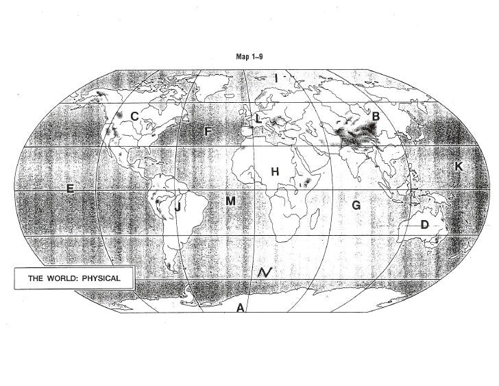 7 Continents 5 Oceans Homework Map 7 Continents 5 Oceans Homework Map