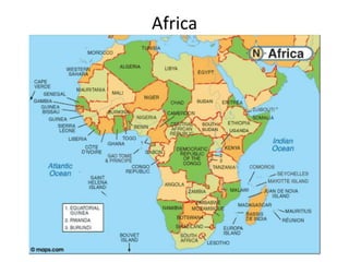 7 continents labeled