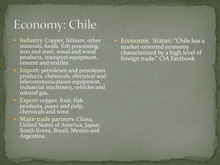 According the nytimes.com, Chile and the Untied States signed an accord March 18, 20011 to help Chile develop a nuclear energy program. The accord focuses on training nuclear engineers and calls for "cooperation in the areas of 'operation and utilization of nuclear research reactors,' safety, radioactive waste management and scientific exchange." However, Chile’s mining and energy minister, Laurence Golborne, said Tuesday that the government needed to study situation in Japan before committing to the nuclear program.Currently in Chile
