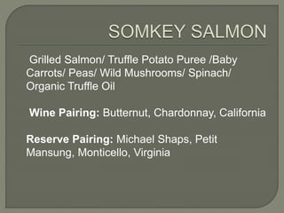 7 course menu with wine | PPTX