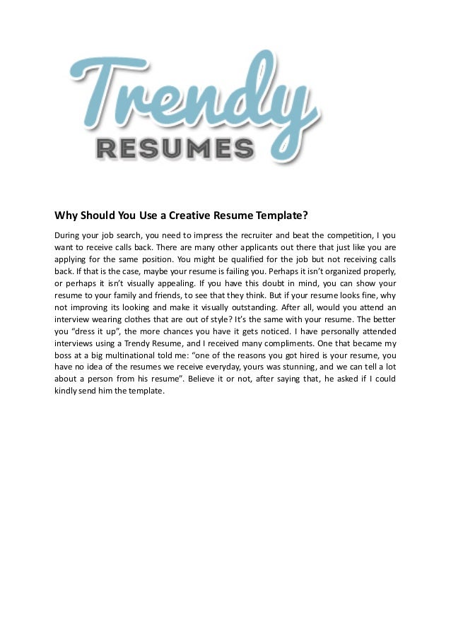 should i use a resume templates