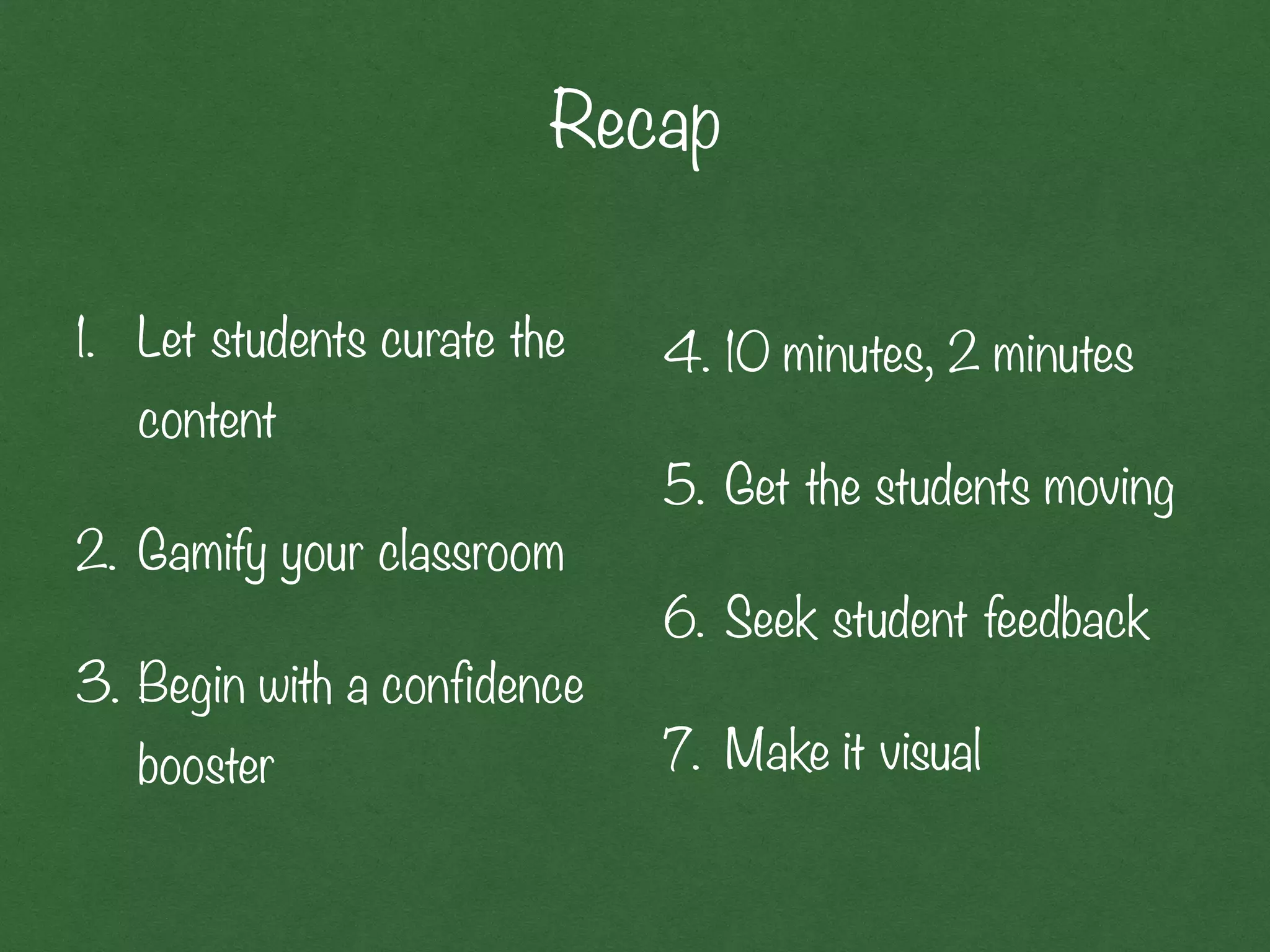 7 Creative Ways to Increase Engagement in the Classroom | PDF
