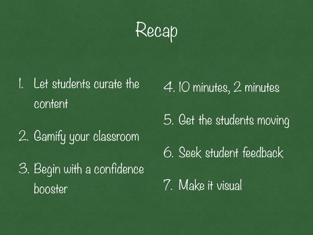 7 Creative Ways To Increase Engagement In The Classroom Ppt