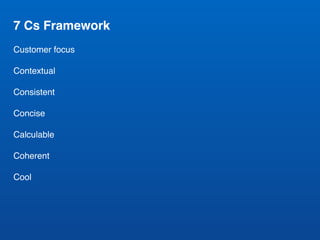 7 C framework for a successful digital product | PPT