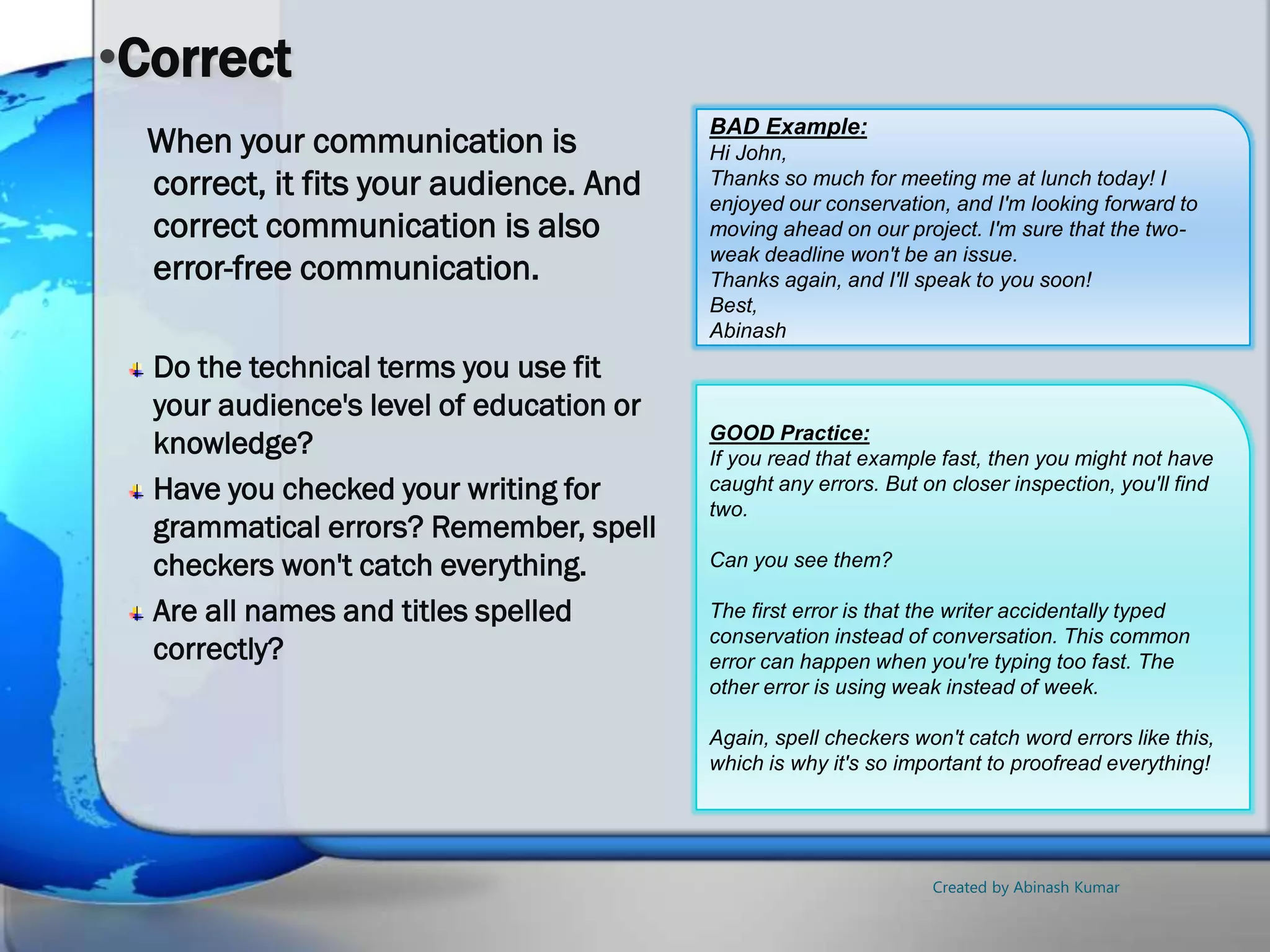 7Cs of Communication | PPSX
