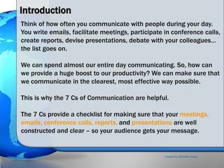 7Cs of Communication | PPT