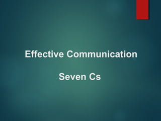 7 c's | PPT | Family and Relationships